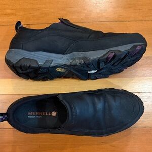 Merrell Coldpack Ice+ Moc Waterproof slip-on shoes.